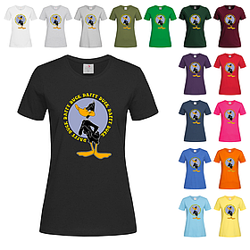 Чорна жіноча футболка Looney Tunes Daffy Duck (11-31-4)