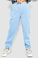Спорт штани жіночі на флісі, колір блакитний, 214R107
