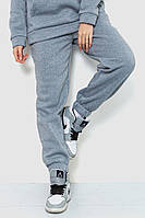 Спорт штани жіночі на флісі, колір сірий, 214R107