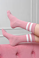 Носки женские высокие пудрового цвета размер 36-40 170123S