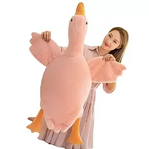 М'яка іграшка гусака обіймиться 70 см Рожевий, Гусак обійматься My Kigu, фото 4