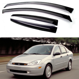 Дефлектори вікон вітровики на авто Ford Focus I седан/хетчбек 5d 1998-2004 (скотч) AV-Tuning