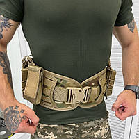 Пояс разгрузочный мужской с 6 подсумками в комплекте, армейская разгрузка ВСУ Мультикам Кордура