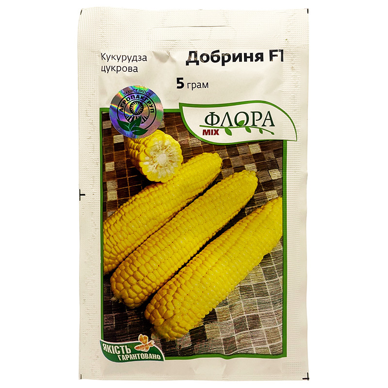 Насіння кукурудзи цукрової, ранньої "Добриня" F1 (5 г) від Lark Seeds, США