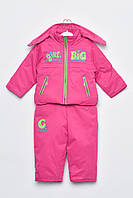 Куртка та напівкомбінезон дитячий для дівчинки єврозима рожевого кольору 169474S