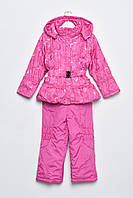 Куртка и полукомбинезон детский для девочки еврозима розового цвета р.4 169507S