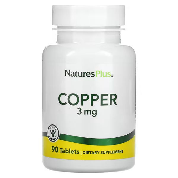 Мідь у таблетках Nature's Plus Copper 3 mg 90 Tabs