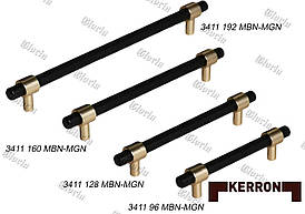 Ручки меблеві Kerron S-3411 MBN-MGN