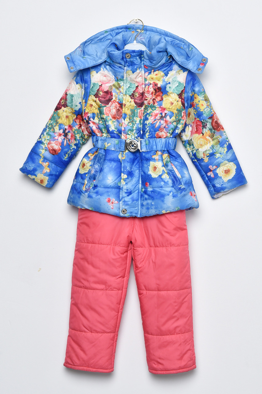 Куртка та напівкомбінезон дитячий для дівчинки єврозима блакитного кольору 169511T Безкоштовна доставка