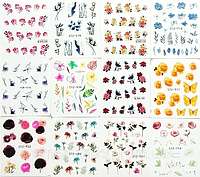 Слайдер із наклейками для декору нігтів, 12 типів візерунків (дизайн для манікюру, дизайн нігтів)
