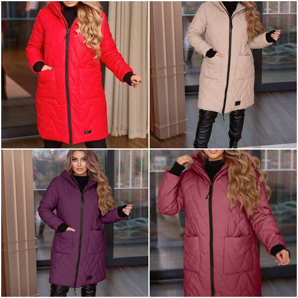 Жіноча зимова довга куртка