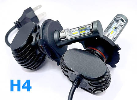 Світлодіодні LED лед лампи HEADLIGHT S1 цоколь H4, світло 6500К, фото 1