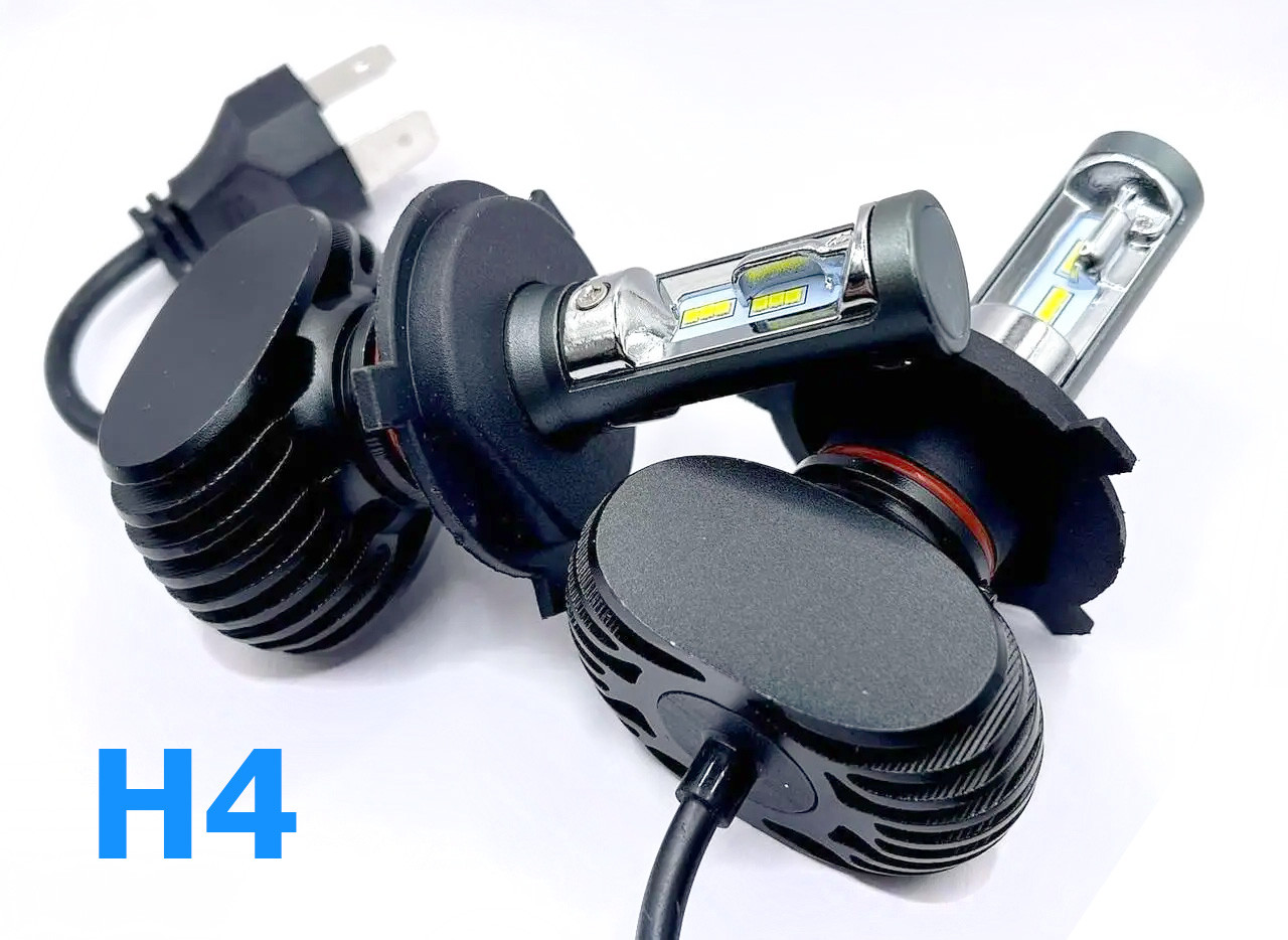 Світлодіодні LED лед лампи HEADLIGHT S1 цоколь H4, світло 6500К