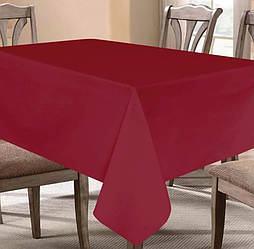 Скатертина 145х175см бавовна Ярослав Yaroslav Home D9 бордо