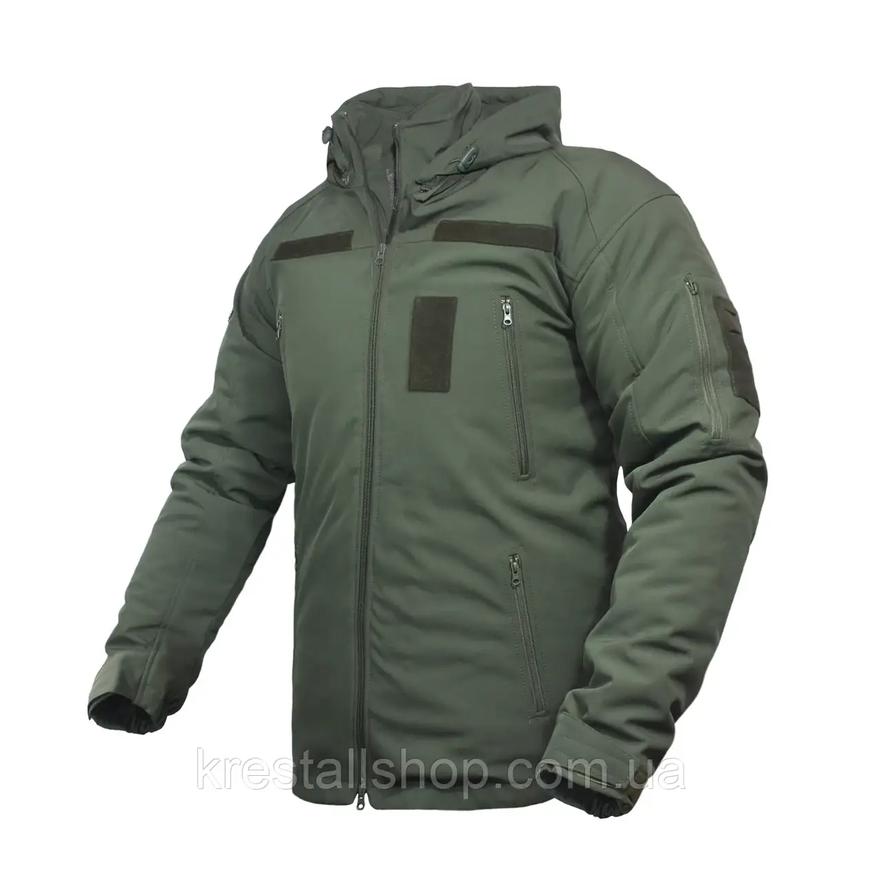 Тактична куртка чоловіча,зимова куртка SoftShell Olive військова з Omni-Heat