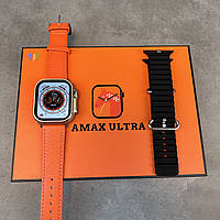 Розумний смарт годинник Smart Watch AMAX Ultra 49 mm HERMES Black