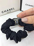 Гумка середня для волосся з логотипом Шанель/Chanel, фото 3