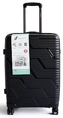 Пластикова середня валіза з полікарбонату 65L Horoso чорний