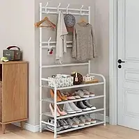 Универсальная стойка вешалка для одежды с полками New simple floor clothes rack size 60X29.5X151 см