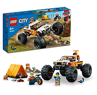 Конструктор LEGO City 60387 Приключения на внедорожнике 4x4 252 детали | контструктор Лего Сити оригинал