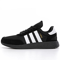 Кроссовки мужские и женские Adidas Iniki black / Адидас Иники черные