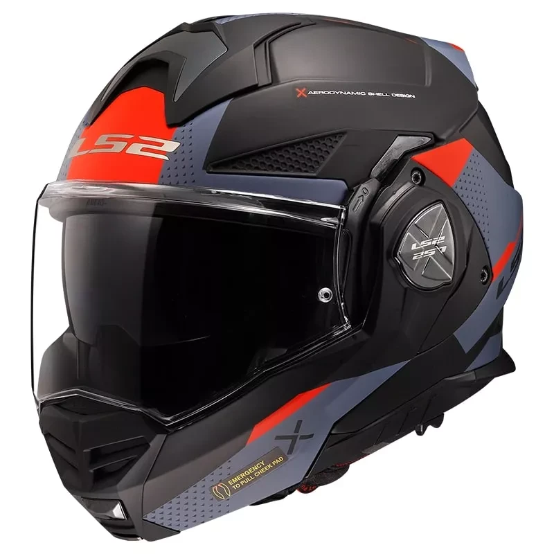 МОТОШОЛОМ МОДУЛЯР LS2 FF901 ADVANT X OBLIVION КОЛІР MATT BLACK BLUE, фото 1
