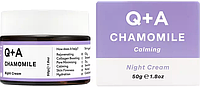 Нічний крем для обличчя Q+A Chamomile Night Cream, 50 мл(оригінал оригінал Англія)