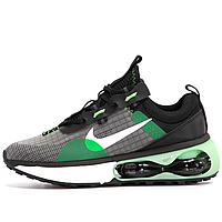 Кроссовки мужские и женские Nike Air Max 2021 grey green / Найк аир макс 2021 серые зеленые