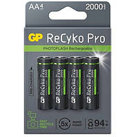 Аккумулятор GP ReCyko+Pro Photo Flash AA/HR6 2000mAH (GP210AAHCF-2APCEB4) (4шт)