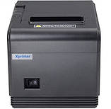 Принтер чеків Xprinter XP-Q300/ XP-Q800 LAN Ethernet+USB+rs232 80мм, обріз, чорний, фото 2