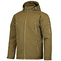 Тактическая куртка мужская,зимняя куртка SoftShell Coyote (44-60) военная куртка с Omni-Heat