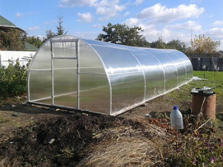 Теплиця з полікарбонатом Слов'яночка 3х10 м