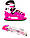 Багатофункціональні дитячі Ковзани-ролики 2 в 1 Scale Sports Pink 1580188079-L регульований розмір 38-41, фото 3