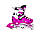 Багатофункціональні дитячі Ковзани-ролики 2 в 1 Scale Sports Pink 1580188079-L регульований розмір 38-41, фото 4