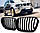 Решітка радіатора BMW (БМВ) X5 E53 рестайл 1999-2003 року Глянець  Ніздрі BMW X5 Е53, фото 3
