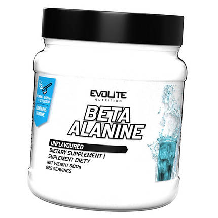 Бета-аланін в порошці Evolite Nutrition Beta Alanine 500г без смаку, фото 3