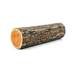 Подушка у вигляді поліна RESTEQ. М&#39;яка подушка колода 43см, декоративне поліно