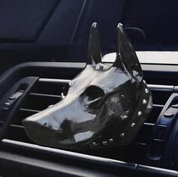 Ароматизатор до автомобіля Доберман RESTEQ чорний. Освіжувач повітря для автомобіля Doberman