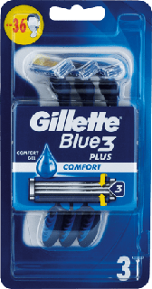 Gillette Blue 3 Plus Comfort (3 шт) Набір одноразових станків для гоління G00071