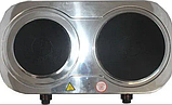 Електрична плита Royal Swiss YQ-200D-3S нержавійка 2500 Вт, фото 3