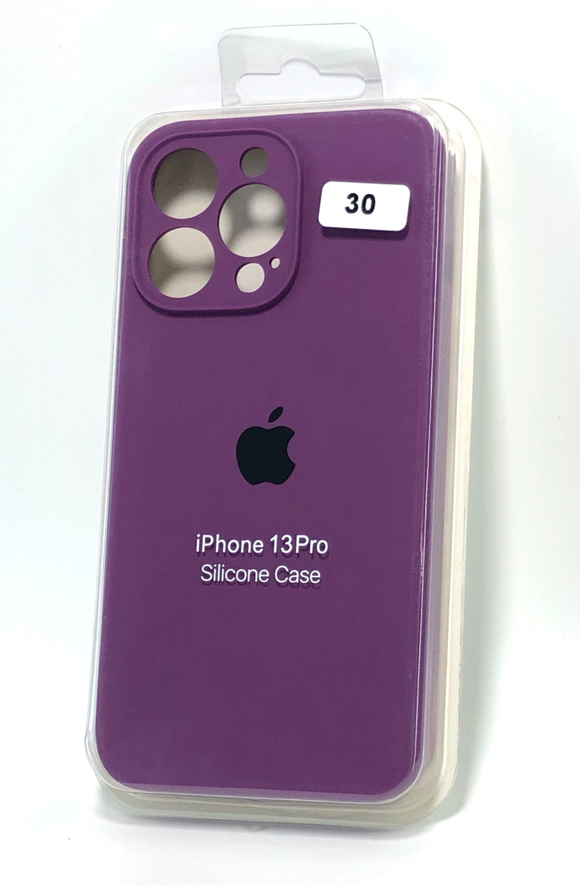Чохол силіконовий для телефону iPhone 13Pro Silicone Case Orig FULL Camera №30 purple 4you