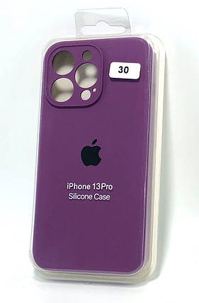 Чохол силіконовий для телефону iPhone 13Pro Silicone Case Orig FULL Camera №30 purple 4you, фото 1