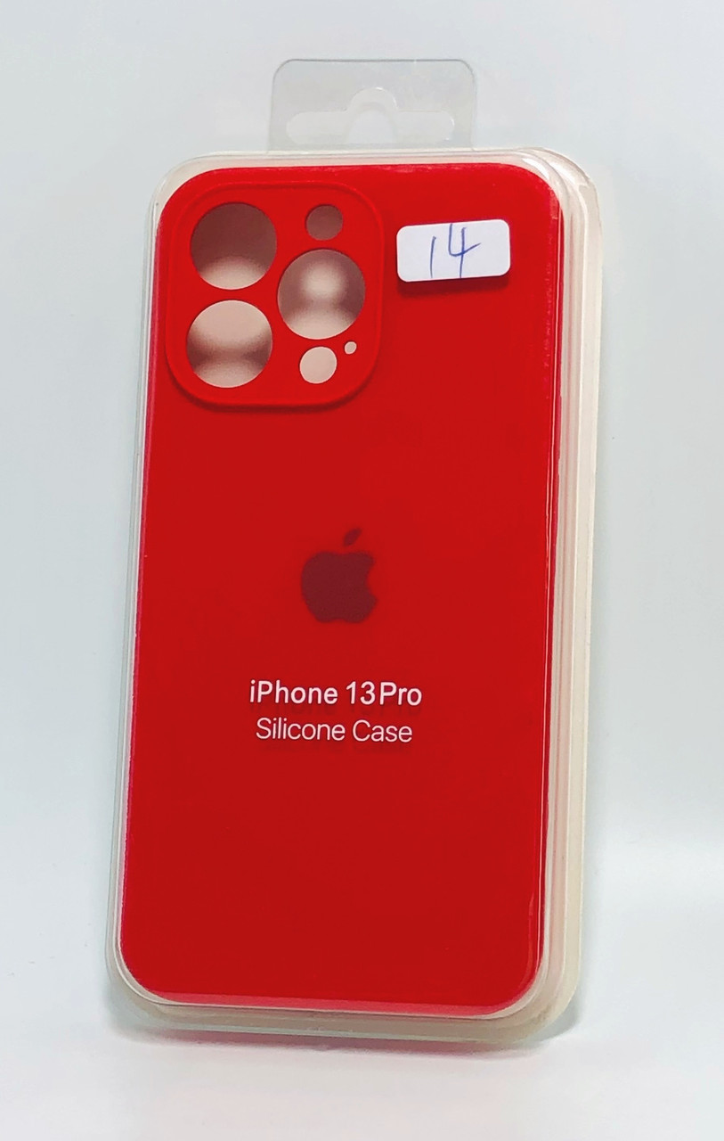 Чохол для телефону iPhone 13Pro Silicone Case original FULL Camera №14 red (4you)