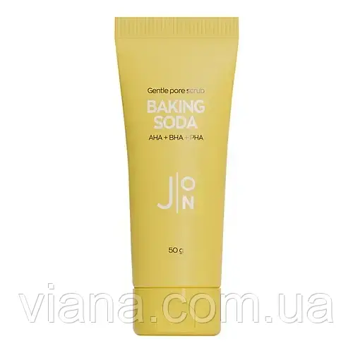 Скраб-пілінг с AHA-BHA-PHA кислотами та содою J:ON Baking Soda Gentle Pore Scrub 50 г
