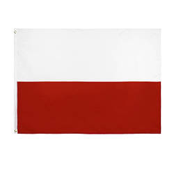 Підкреслити Польща 150х90 см. Польський прапор поліестер RESTEQ. Polish flag