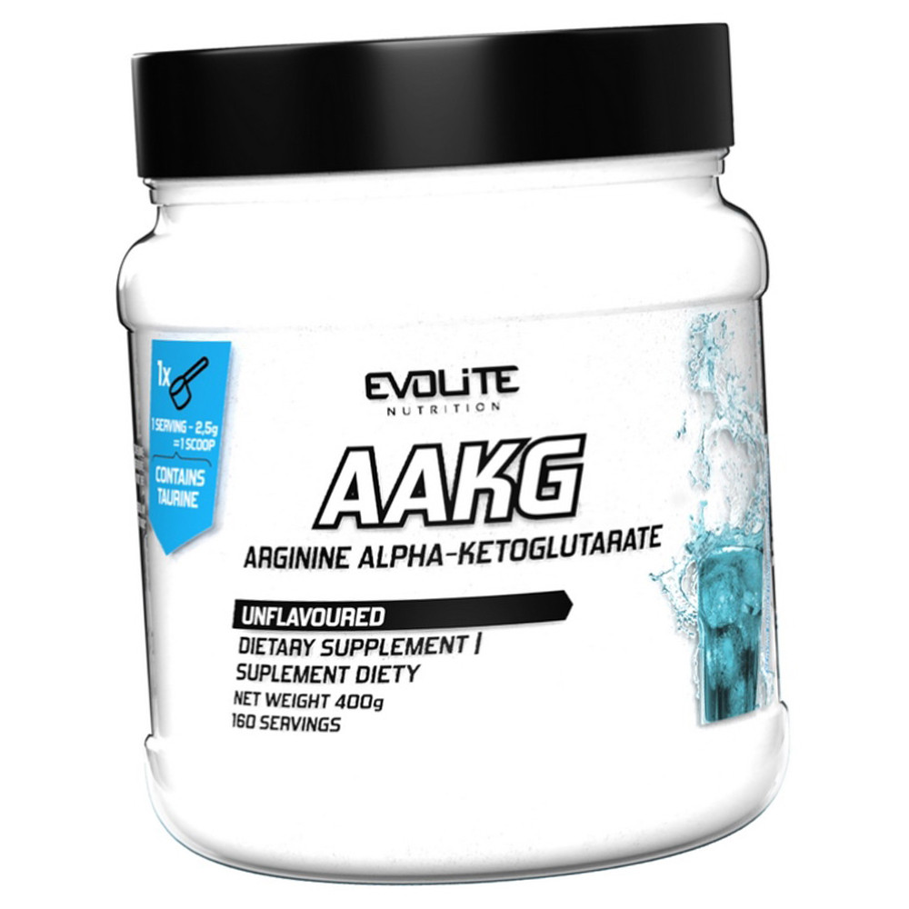 Аргінін альфа-кетоглютарат Evolite Nutrition AAKG 400г без смаку, фото 1