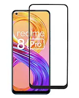 Захисне скло Realme 8 (6D) / Защитное стекло для Реалми 8 (6Д) полная поклейка на экран