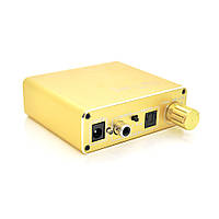 Активный конвертер VEGGIEG F102 с цифрового (SPDIF) в аналоговый (RCA) аудио сигнал, регулировка звука, Gold