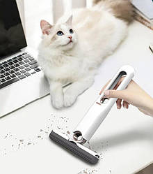 Міні швабра RESTEQ з віджимом, у комплекті 1 змінна губка. Портативні швабра з губкою. Маленька швабра. Міні-швабра