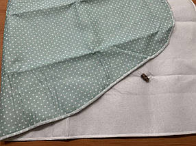 Чохол на прасувальну дошку 110*30 Laundry S металізована тканина/повсть бірюзовий, фото 3